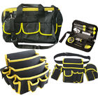 Μαύρη και κίτρινη βαρέων καθηκόντων τσάντα εργαλείων για ηλεκτρικό/τον κήπο/τη δικτύωση