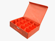 Ρόδινα πορτοκαλιά μη υφαμένα πολυ κιβώτια αποθήκευσης διαμερισμάτων για το εσώρουχο
