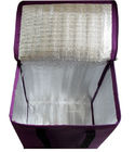 Μονωμένο πιό δροσερό Tote τοποθετεί σε σάκκο/μίας χρήσης τσάντα μεσημεριανού γεύματος/πορφυρή πιό δροσερή τσάντα για τους ενηλίκους
